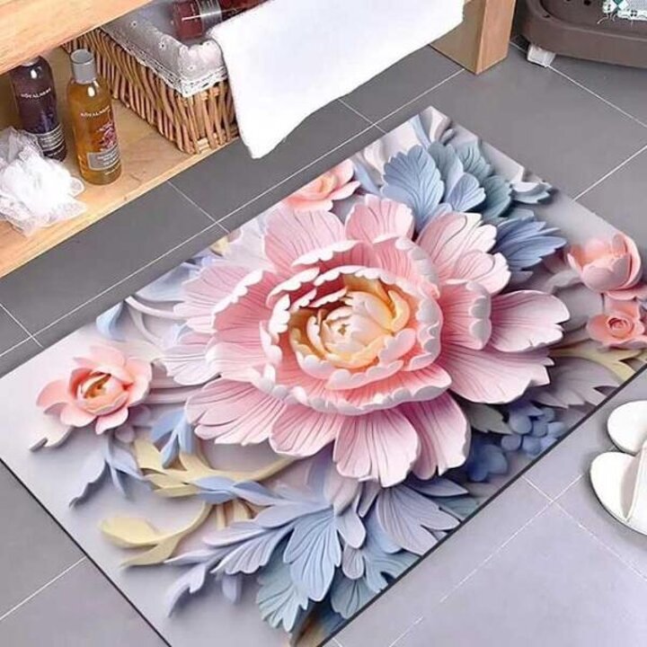 아트박스/마전동상회 3D 발매트 화장실 욕실 규조토 빨아쓰는 발매트