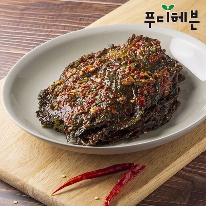 항아리반찬 달콤쌉쌀 고들빼기무침1kg+깻잎무침1kg[35419395]