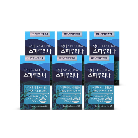 닥터 스피루리나 120정 x 6박스 (6개월분)