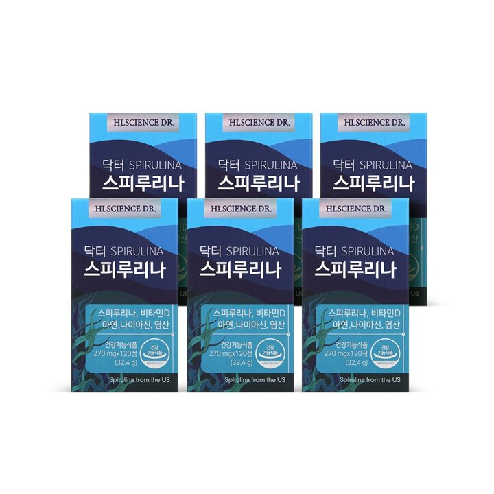 닥터 스피루리나 120정 x 6박스 (6개월분)