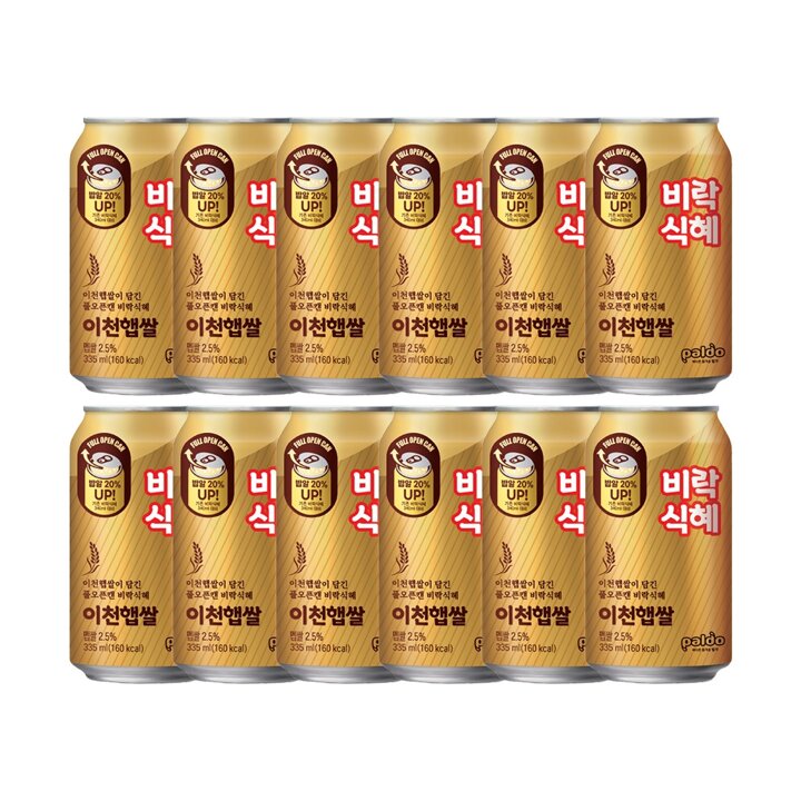 2025년도 이천햅쌀 식혜 335ml x 12개
