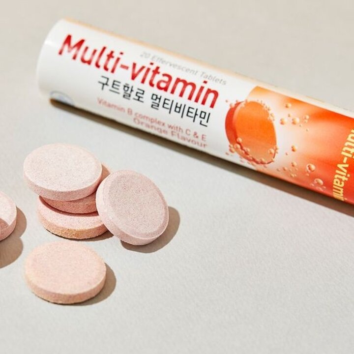 구트할로 멀티비타민 오렌지맛 발포 비타민 4000mg X 20정 1통..[32661051]
