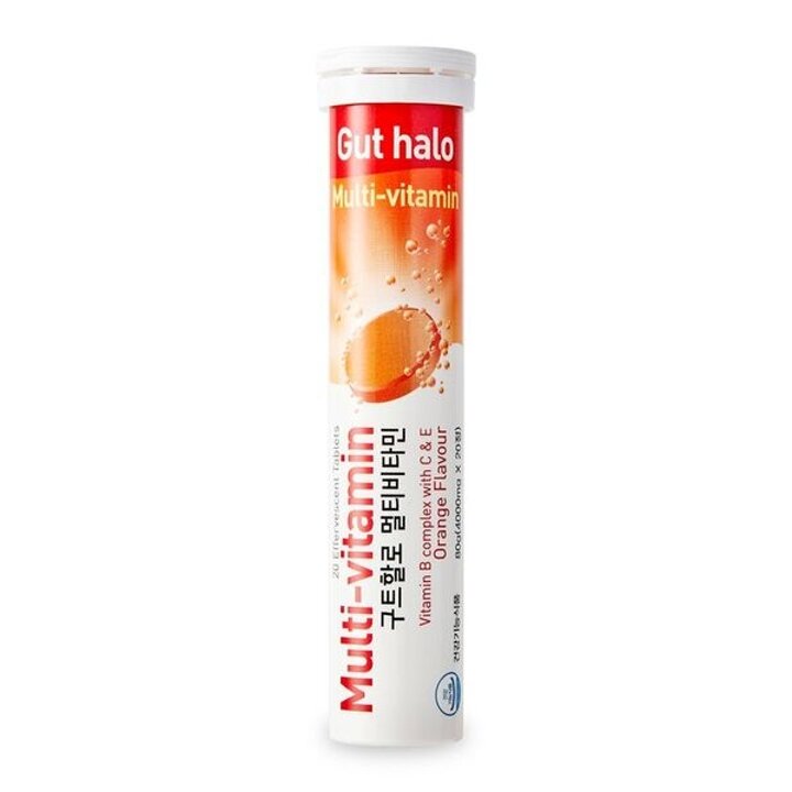 구트할로 멀티비타민 오렌지맛 발포 비타민 4000mg X 20정 1통..[32661051]