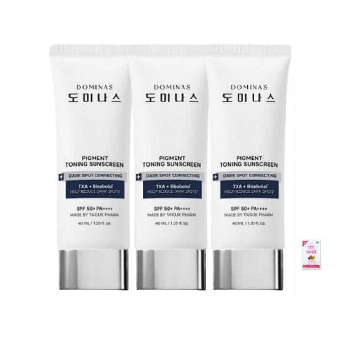 [도미나스]태극제약트라넥삼산알파비사보롤선크림알엑스40ml3개NEW2026년+폼클렌징