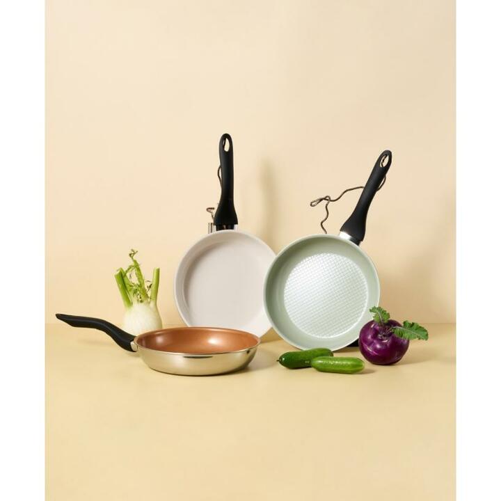 [에델코첸]통3중 비바세라 프라이팬 24cm 3종(크림/그린/코퍼)