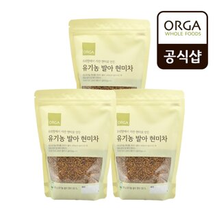 올가 유기농 발아 현미차 (500g)X3개