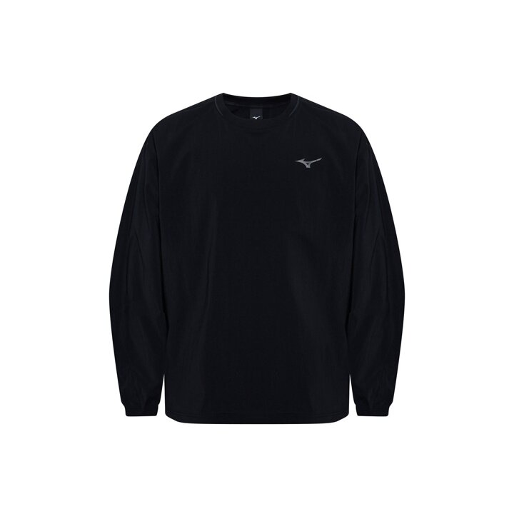 (신세계의정부점)미즈노 공용 베이직 와샤 원단 우븐 맨투맨 32YC5A2409 데일리 운동 RB WOVEN MTM
