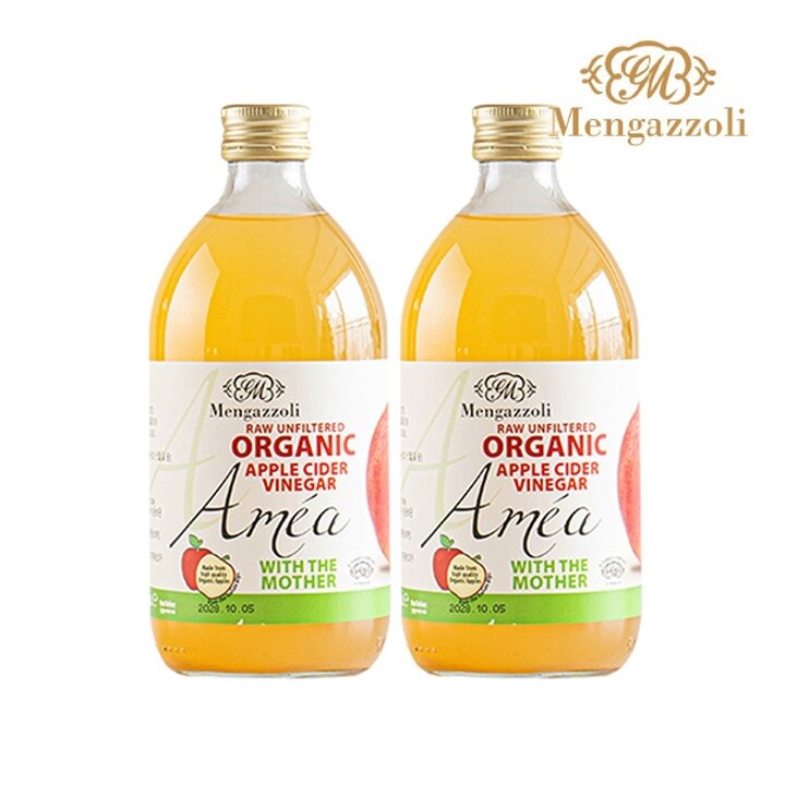 [보라티알] 멩가졸리 유기농 사과식초 500ml x 2개