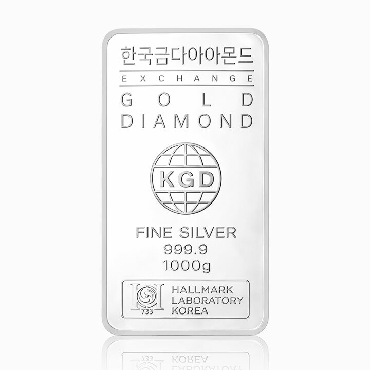[한국금다이아몬드] 실버바 AG 1000g 1kg 999.9 은투자 은시세