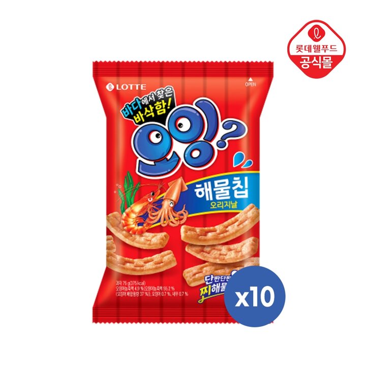 오잉 해물칩75g x 10개