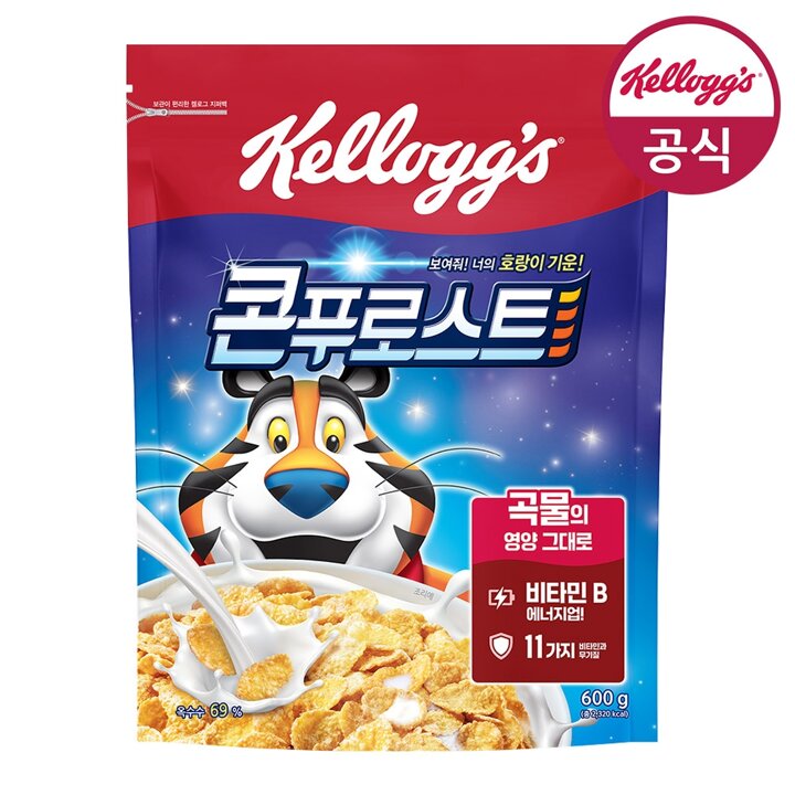 [켈로그] 시리얼 콘푸로스트 600g x 1개
