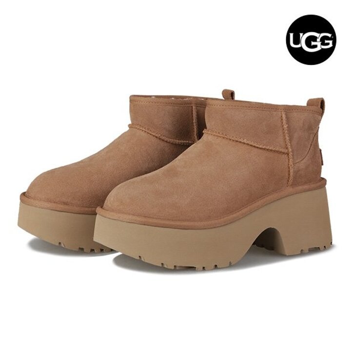 어그 UGG 클래식 울트라 미니 뉴 하이츠 여성 겨울 방한 부츠 1158311-CHE