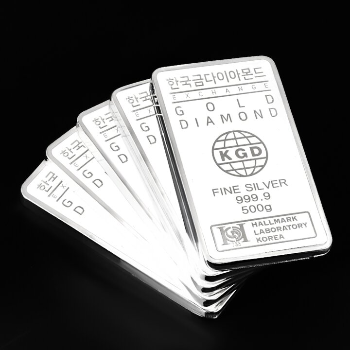 [한국금다이아몬드] 실버바 AG 500g 999.9 은투자 은시세