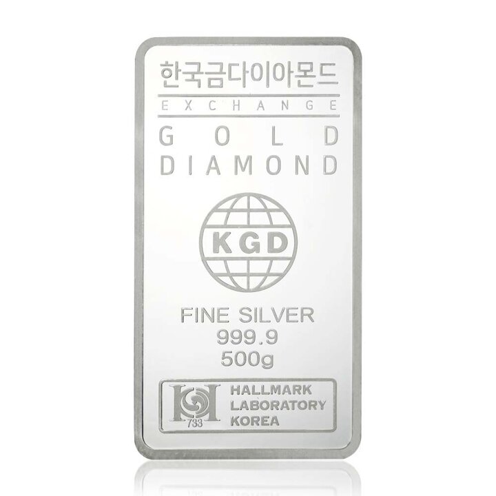 [한국금다이아몬드] 실버바 AG 500g 999.9 은투자 은시세