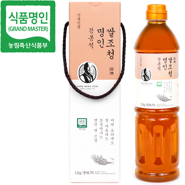 강봉석 명인쌀조청 1.2kg / 물엿 쌀엿 조청 명절선물세트