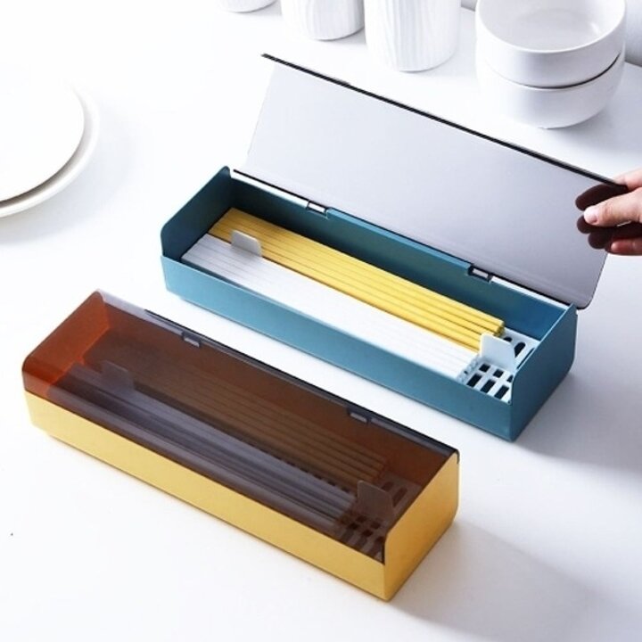 뚜껑있는 수저통 컬러 수저정리함 물빠짐19208978667501