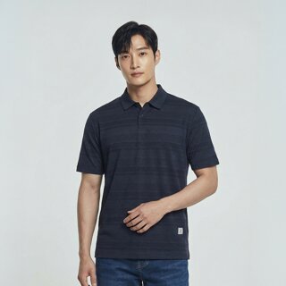 [PAT] 아이스 쿨터치 스트라이트 카라 티셔츠_QK35101