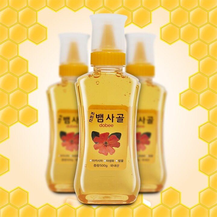 [지리산뱀사골] 자연산 아카시아꿀 500g (튜브형)