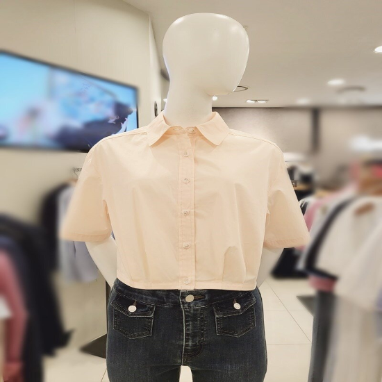 [로엠] 밴딩 반팔 셔츠 RMYWD37RT3