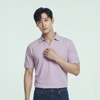 [PAT] 베이직 오픈카라 티셔츠_QK35131