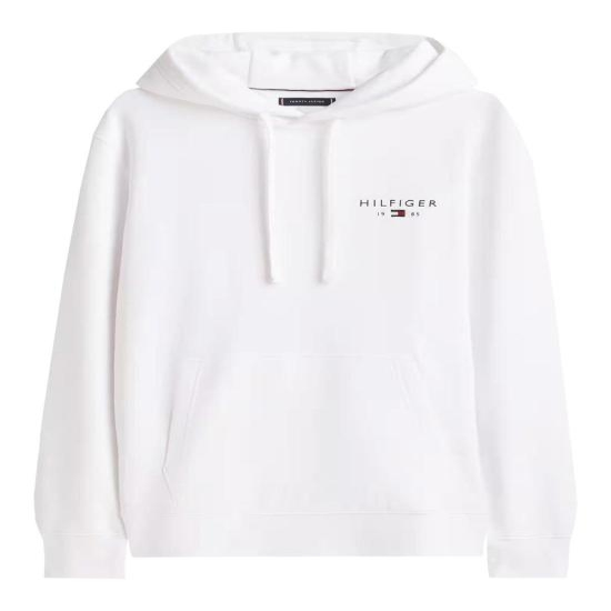 [해외배송] 26SS 타미힐피거 후드 티셔츠 MW0MW41429YBR White