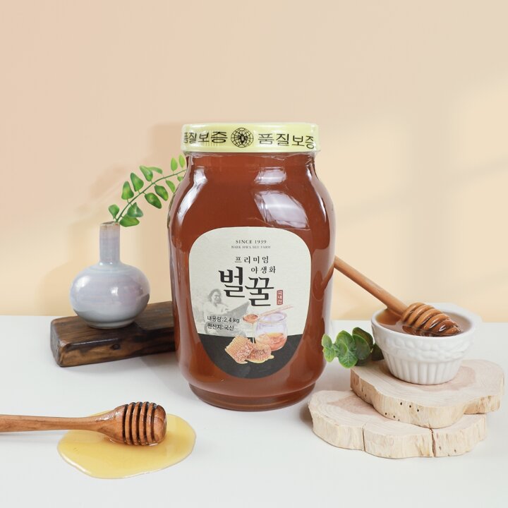 [백화농원] 프리미엄 야생화벌꿀 2.4kg
