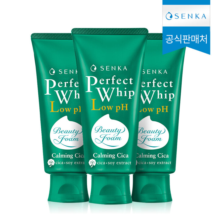 센카 퍼펙트 휩 로우 pH 카밍 시카 100g 3개