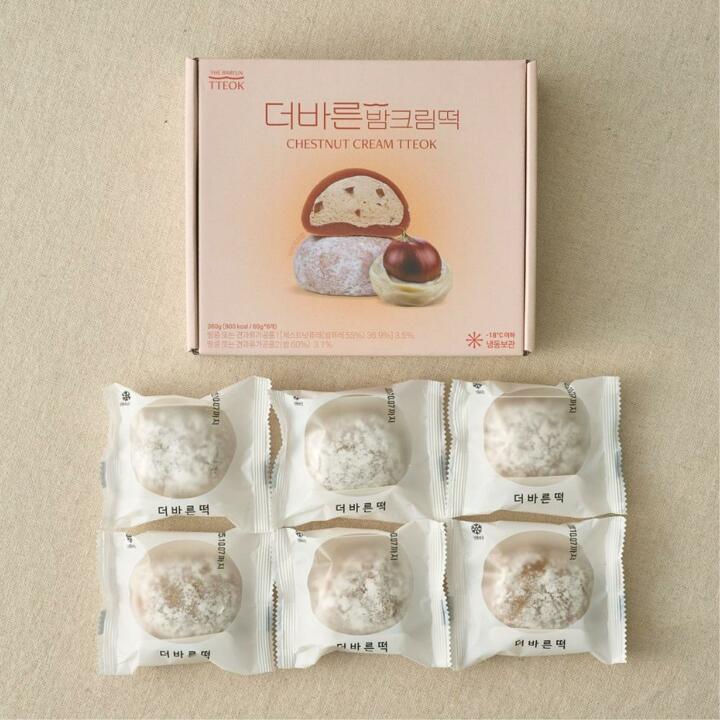 더바른 밤크림떡 1box 개별포장 국내산 밤 찹쌀떡