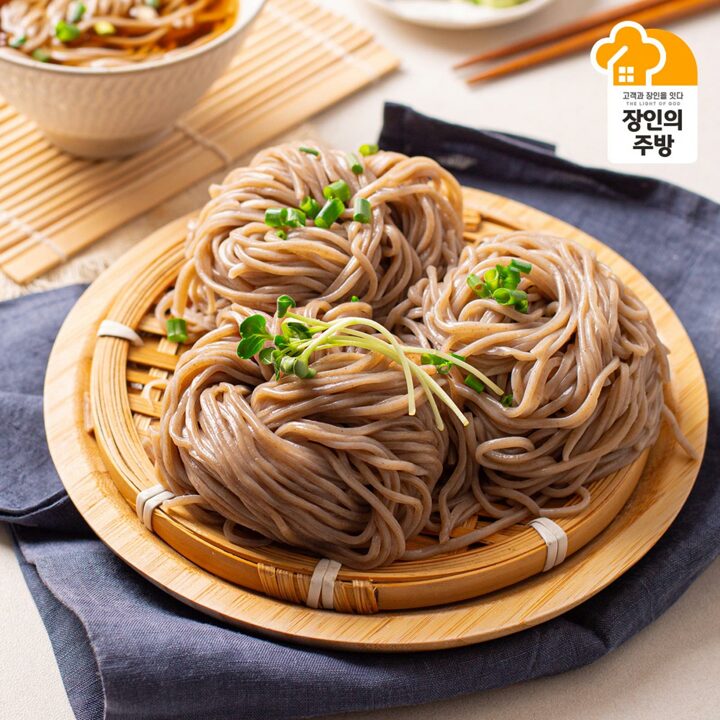 [손경신장인]생메밀소바 5인분세트(소스포함)+소스3개추가(면750g 1팩+소스25g 8개)