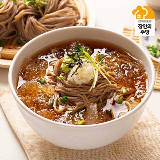 [손경신장인]생메밀소바 5인분세트(소스포함)+소스3개추가(면750g 1팩+소스25g 8개)