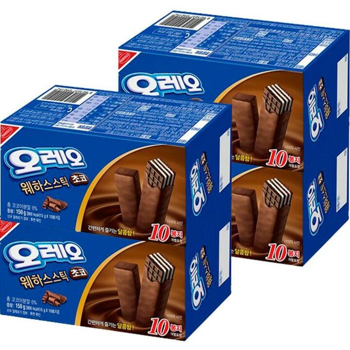 오레오 웨하스스틱초코150g x 4개