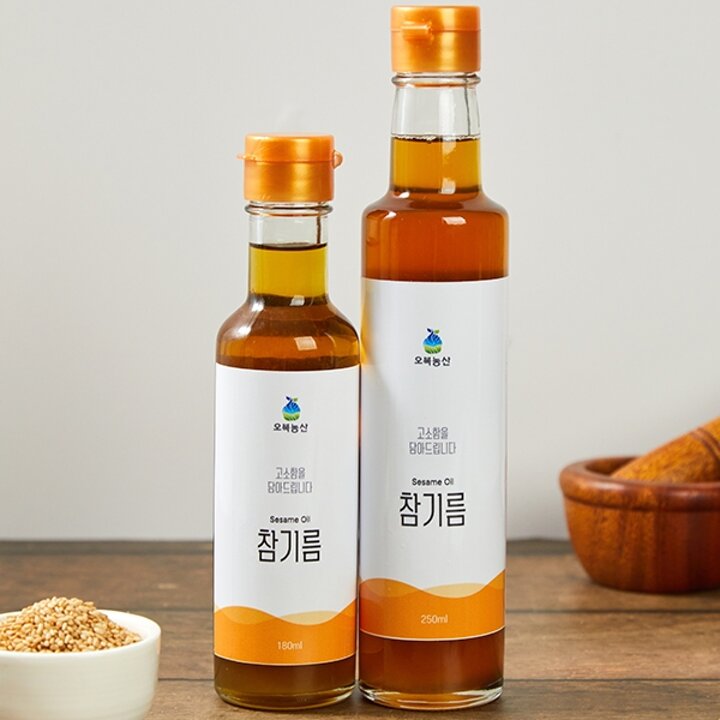 국내산 참기름 180ml