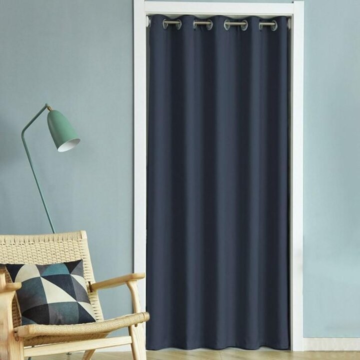 보온방풍중문암막커튼(압축봉포함)235cmX150cm