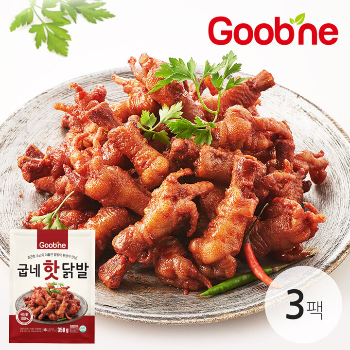  굽네 핫닭발 (튜립 불닭발) 350g*3팩 LA56