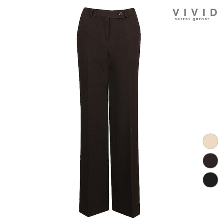 VIVID 여성 린스 겨울 정장 기모 팬츠