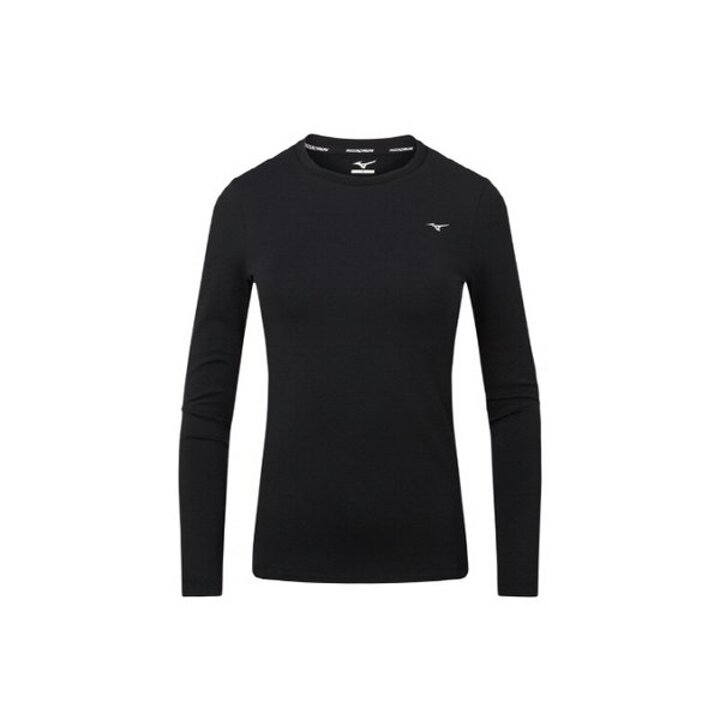 (신세계의정부점)미즈노 여성 기모 스판 런닝티셔츠 32YA480009 신축성 보온성 운동 RUNNING BRUSHED LONG SLEEVE