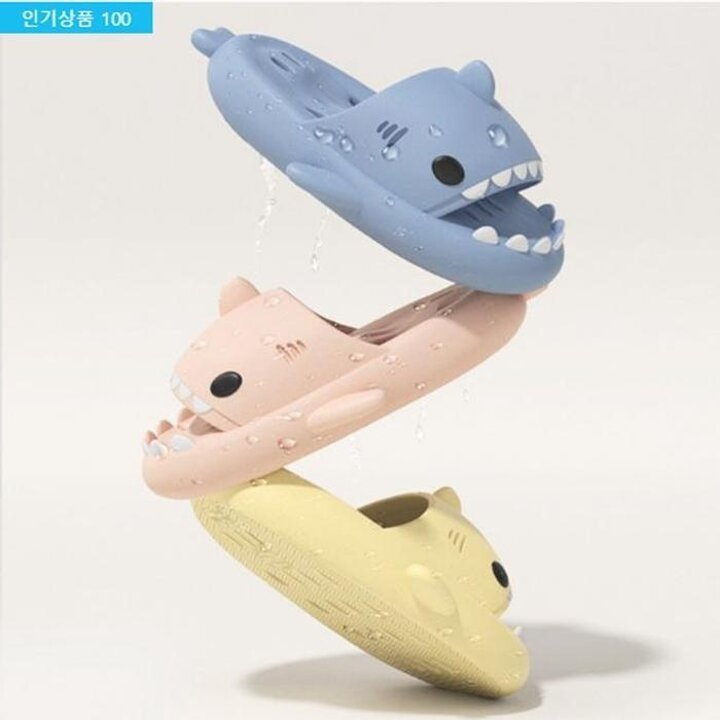 상어슬리퍼내추럴EVA실내화층간소음타공
