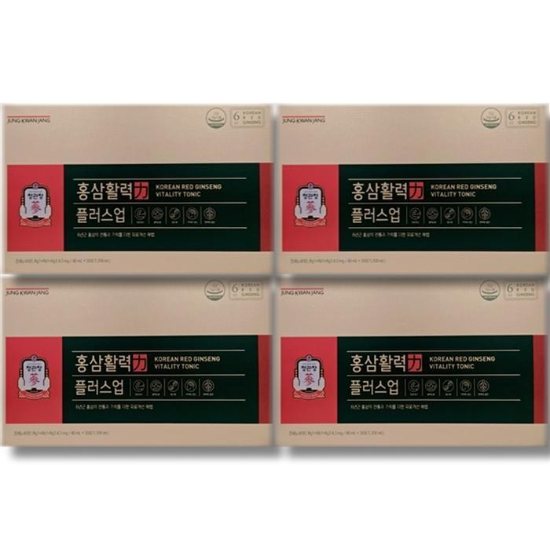 [보리담다] 정관장 홍삼활력 플러스 업 40ml x 30개입 4박스 쇼핑백