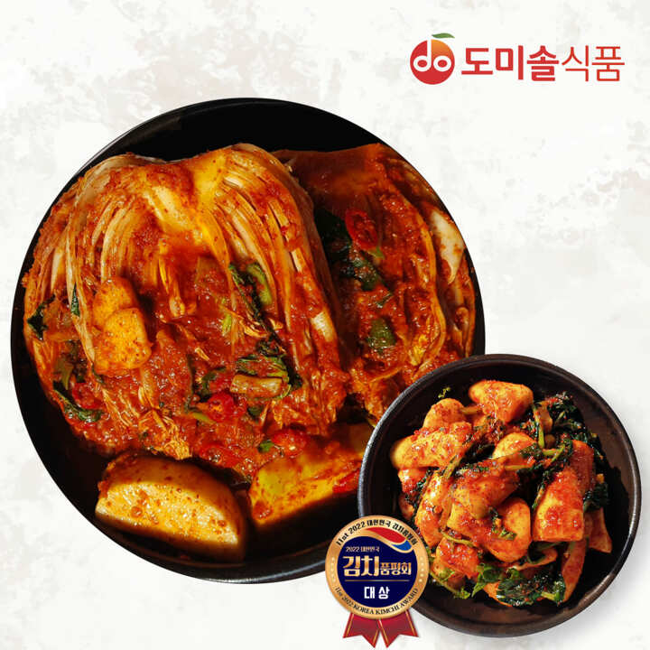 (m)도미솔 박미희 사랑채포기김치 3 kg+총각김치 2kg