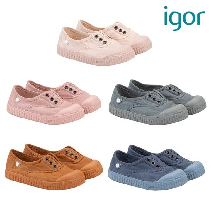 (신세계센텀점)[IGOR] 이고르 베리 솔리드 여아남아스니커즈 5종(브라운,네이비,베이지,핑크,그린)