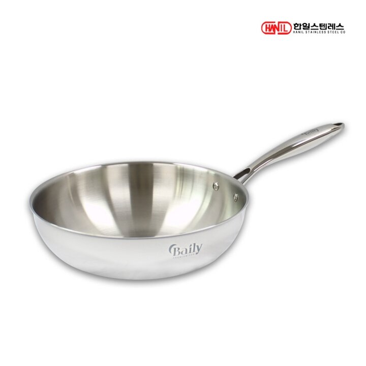 한일스텐레스 베일리 통5중 스텐레스 IH 인덕션가능 궁중팬 26cm