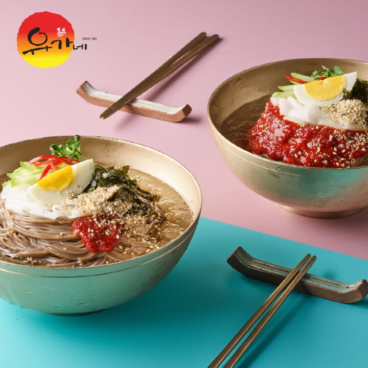 I유가네 막국수 20인분(메밀면 20팩+육수 10팩+비빔장 10팩)