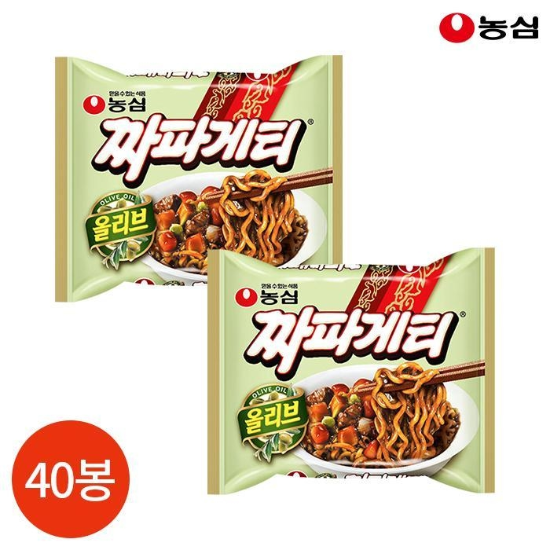 (주)셀러허브 농심 올리브 짜파게티 140g x 40봉