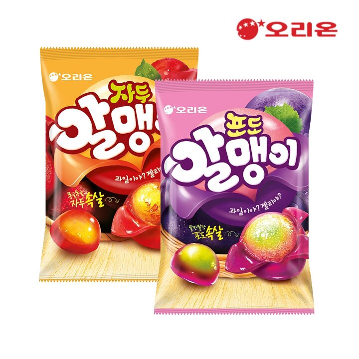 오리온 포도알맹이(67g) 10개 + 자두알맹이(67g) 10개