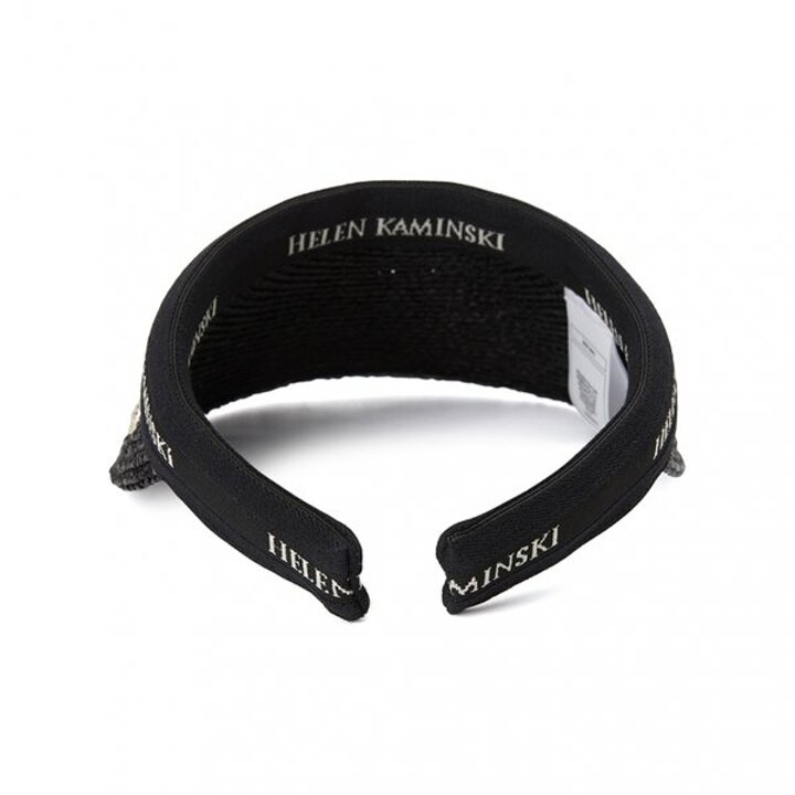 헬렌카민스키 비앙카 10 여성 바이저 HAT50265 CHARCOAL BLACK LOGO