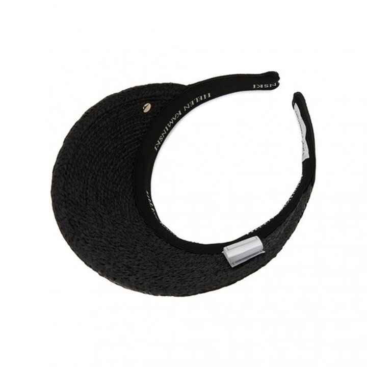 헬렌카민스키 비앙카 10 여성 바이저 HAT50265 CHARCOAL BLACK LOGO