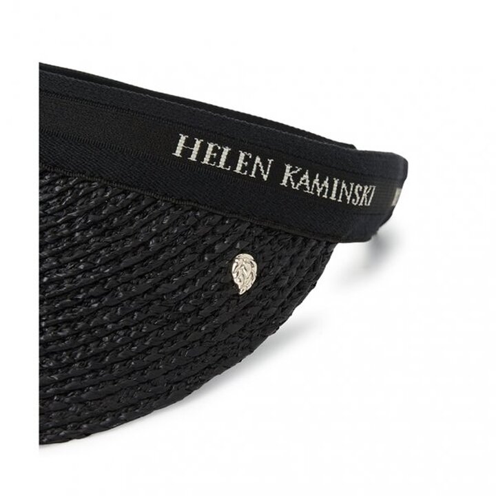 헬렌카민스키 비앙카 10 여성 바이저 HAT50265 CHARCOAL BLACK LOGO