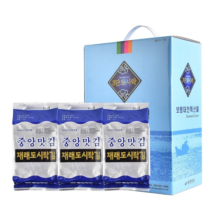 [G]중앙맛김 보령 대천김 재래김 도시락김 30봉/조미김/구운김