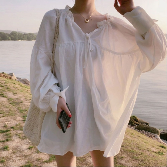 BL21138 블라우스 셔츠 브라우스 여름