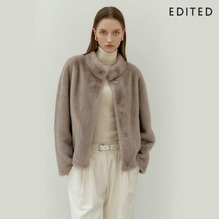 에디티드 Faux FUR 자켓